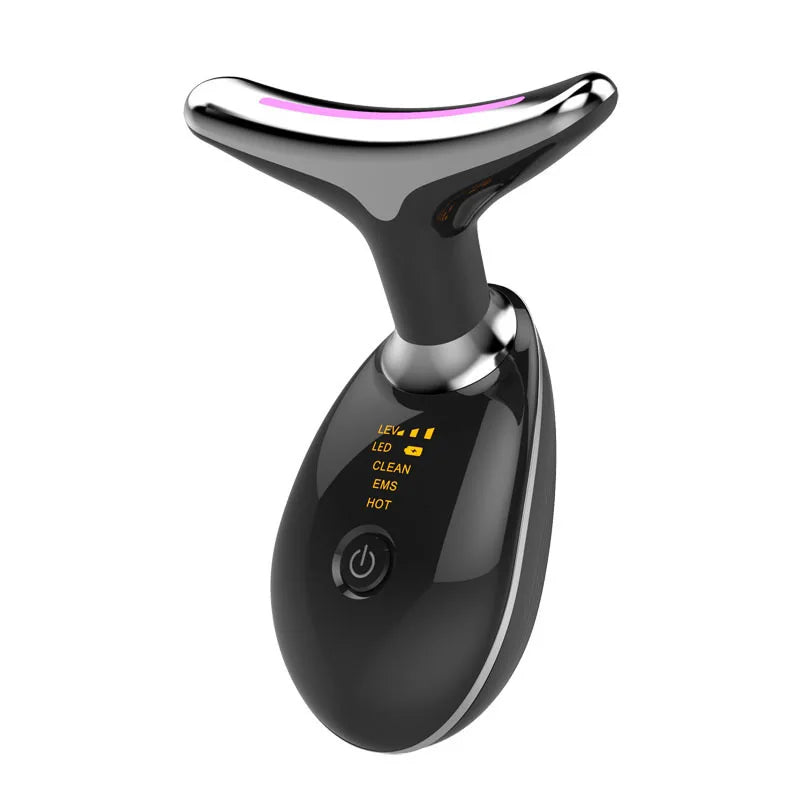Radiance Lift Pro7 – 7-Color LED Anti-Wrinkle Facial & Neck Lifting Massager | Skin Tightening, Microcurrent & Vibration Therapy
