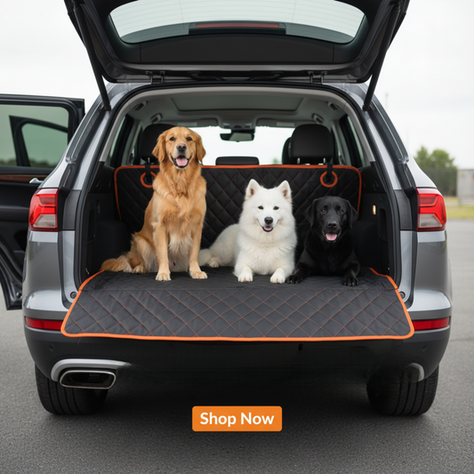 Waterproof Universal  dog car seat cover with Mesh Window 5-layer Protection