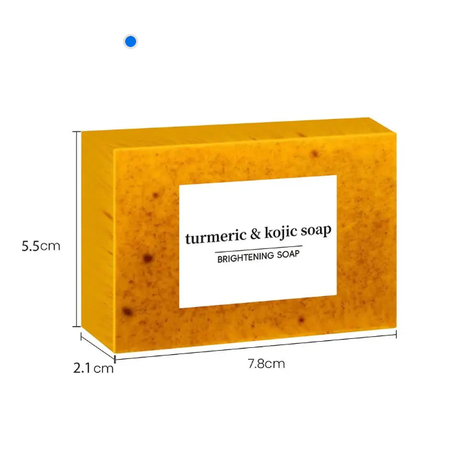 100g Turmeric Hand Made Soap, Lemon Kojic Acid Soap, Shower and Facial Soap body care 1/3/5pcs