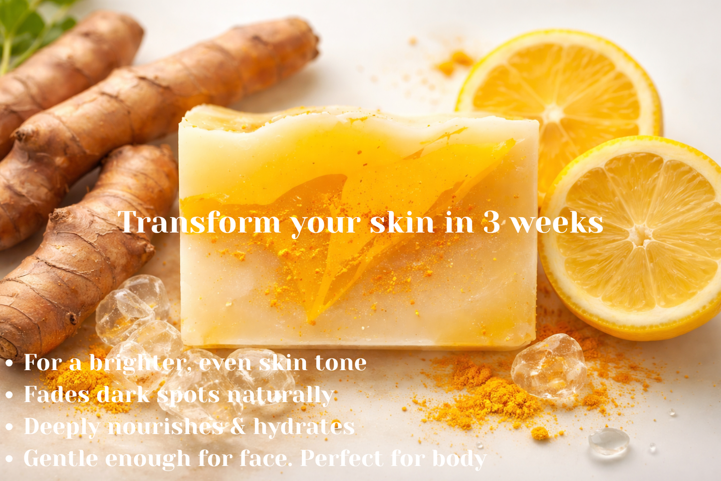 100g Turmeric Hand Made Soap, Lemon Kojic Acid Soap, Shower and Facial Soap body care 1/3/5pcs