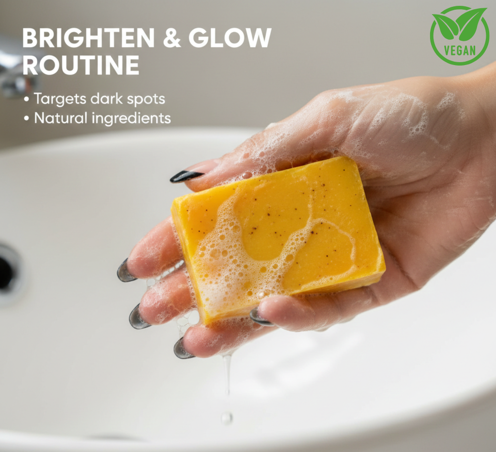 100g Turmeric Hand Made Soap, Lemon Kojic Acid Soap, Shower and Facial Soap body care 1/3/5pcs